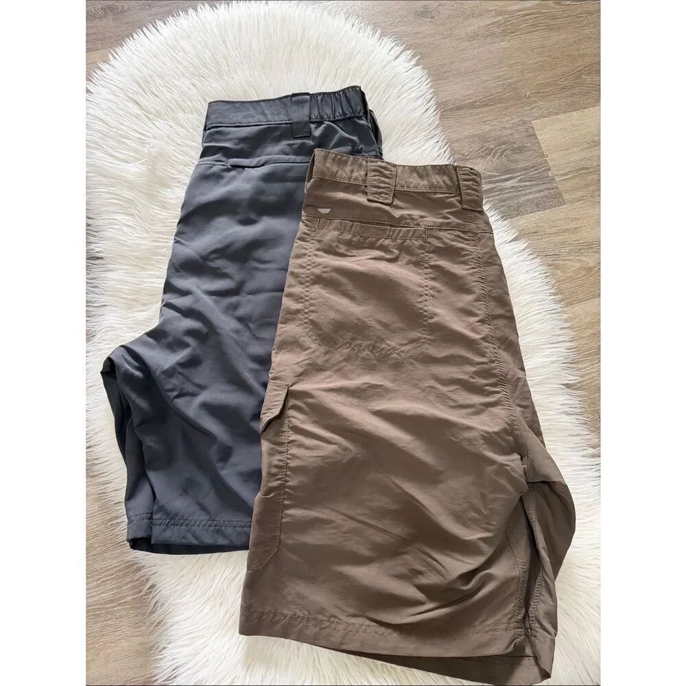 Casual Outdoor Shorts Pair in Brown & Charcoal 38